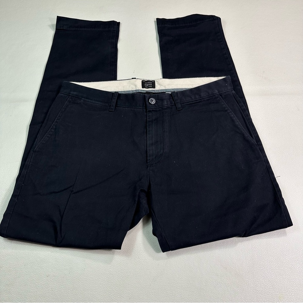 J. Crew 484 Slim-fit Stretch Men's Chino Pants Black Flat Front